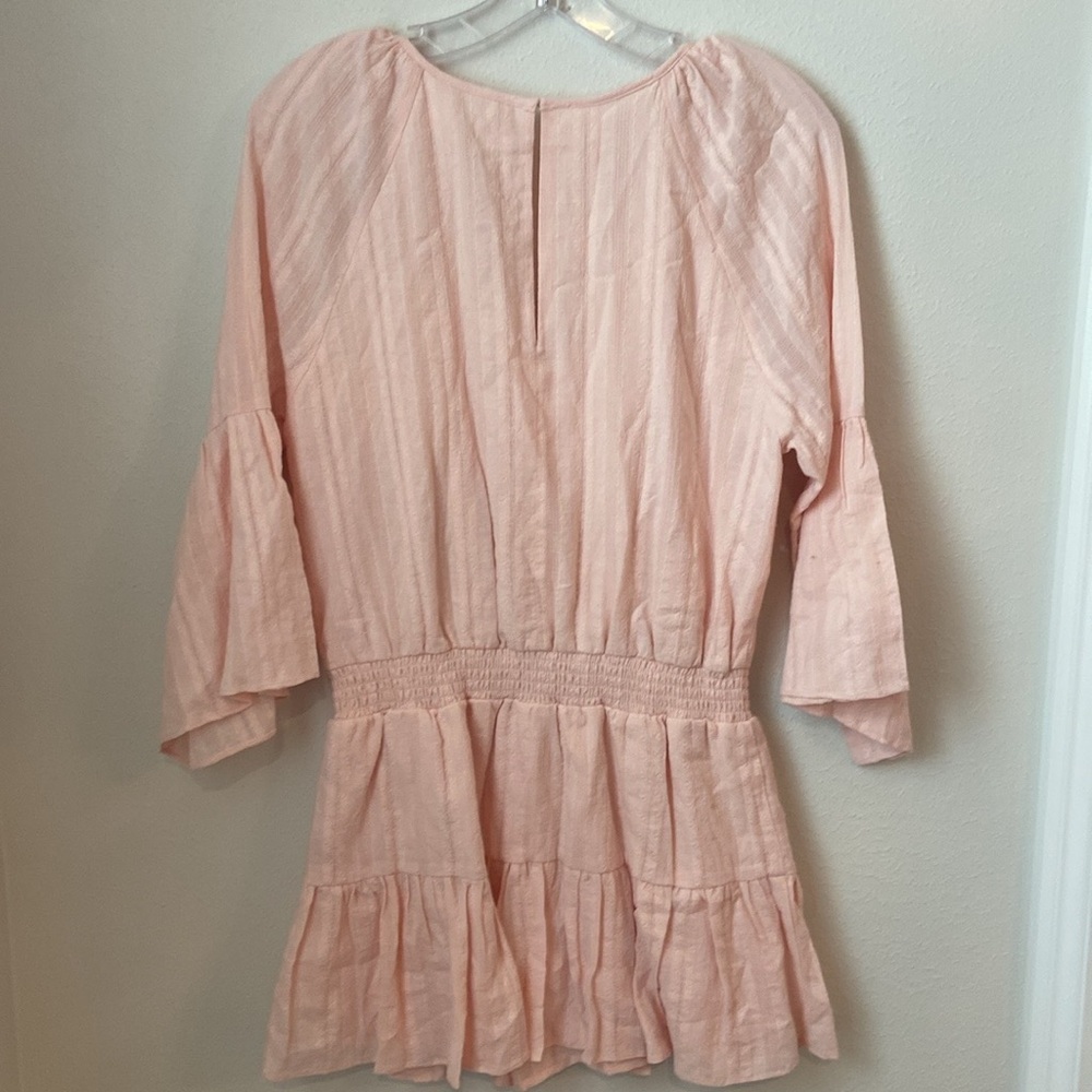 Amanda Uprichard Alena Romper in
Blush - Picture 3 of 6